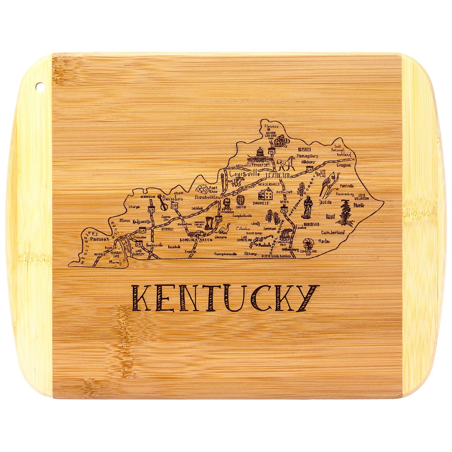 A Slice of Life Kentucky 11" Cutting & Serving Board